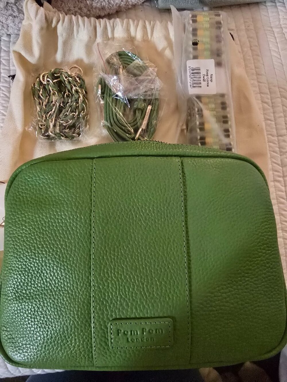 Pom Pom London City Duo Leather Crossbody